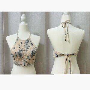 Ecote Urban Outfitters Halter Crop Top Women’s Size Medium Coquette, Indie,Y2K